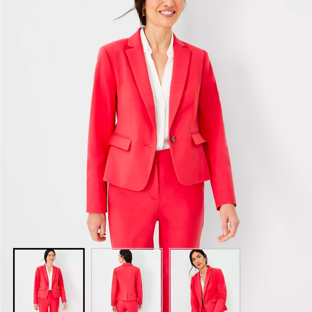 BRAND NEW Ann Taylor coral suit jacket. 2P NWT